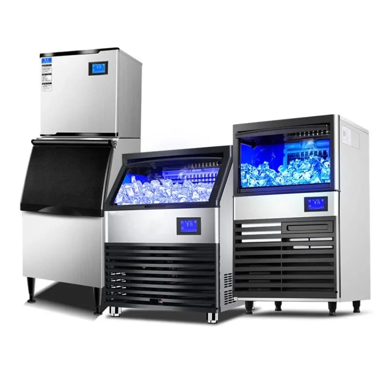 Ice Machine Commercial Milk Tea Shop Bar KTV Square Crescent Ice Cube Machine 110/220V Ice Machine