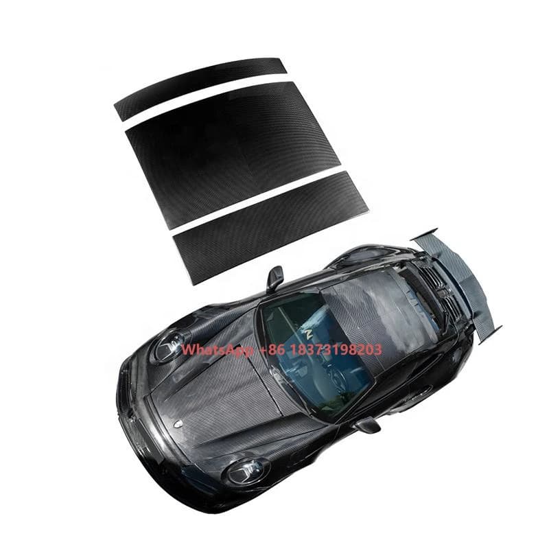 Omcar Style Dry Carbon Fiber Top Cover for Porsche 911 992 Carrera Carbon Roof Cover 2019-2023