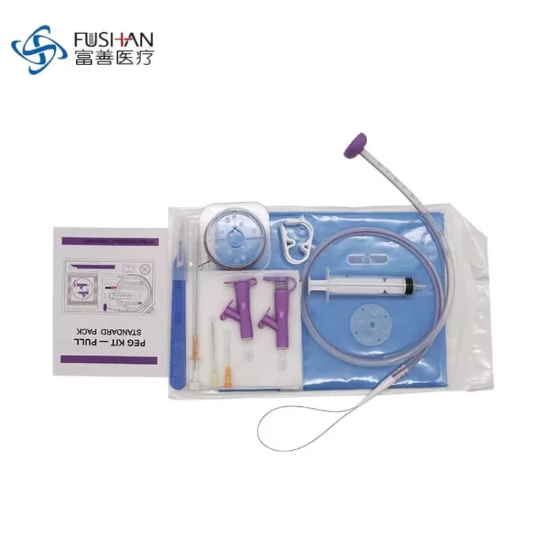 PEG Feeding Kits Disposable Percutaneous Endoscopic Gastrostomy Class II Medical Device 12Fr‑24Fr Sizes