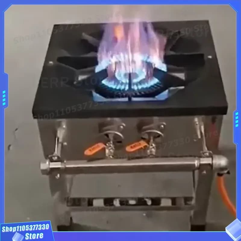 Commercial Cast Iron Gas Burner Short Leg Soup Stove Heavy Duty Restaurant Kitchen Equipment High Efficiency Heating Furnace