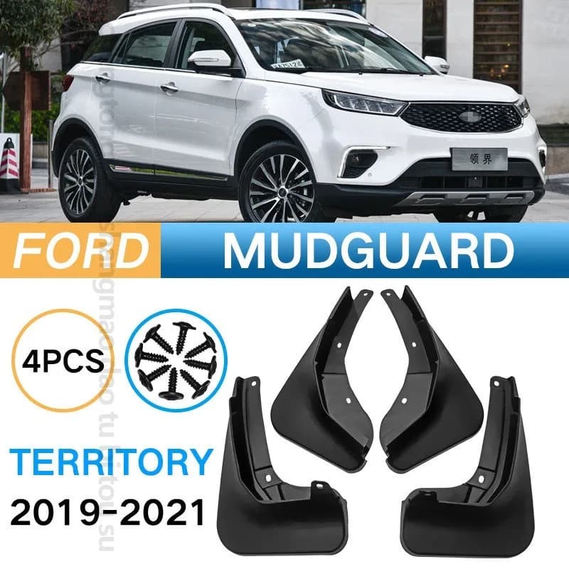 Car Exterior Accessories Mud Flaps For Ford Territory 2019-2021 Tire Splash Guards For Fender Protector 4 Pieces Set In Black