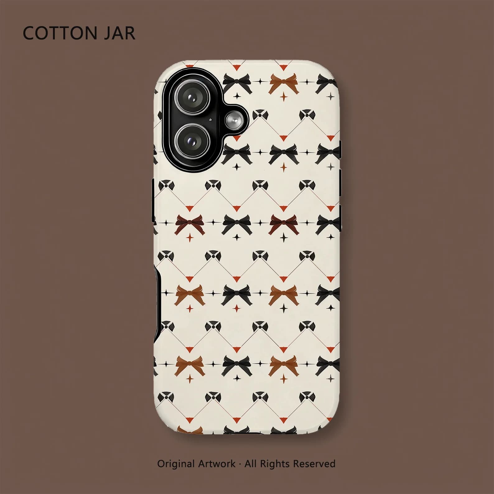 Elegant Vintage Ribbon Bowknot Case for iPhone 17 16 15 14 13 Pro Max Magnetic Magsafe Tough Cover