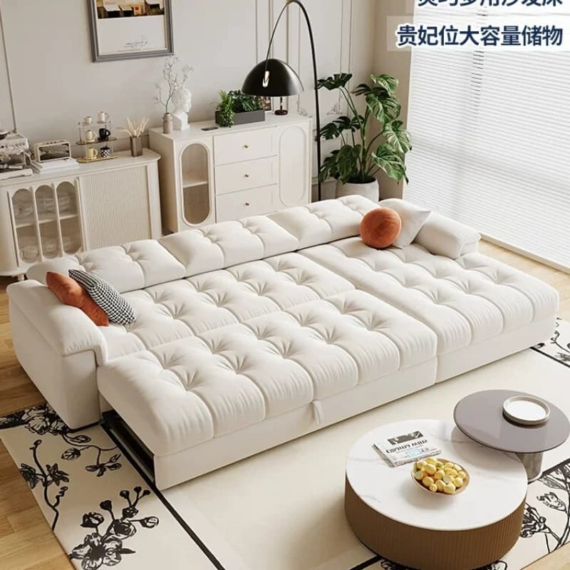 CX adjustable folding retractable dual-purpose multi-functional sofa bed living room small apartment fabric sofa bed