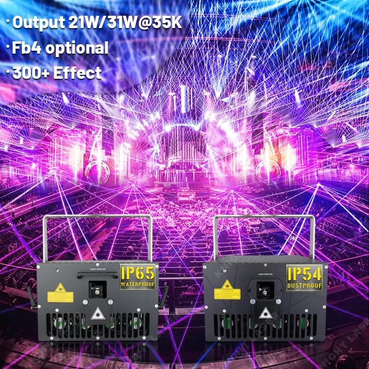 20W 30W High Power Dmx Outdoor Full Color Sky Laser Beam Light