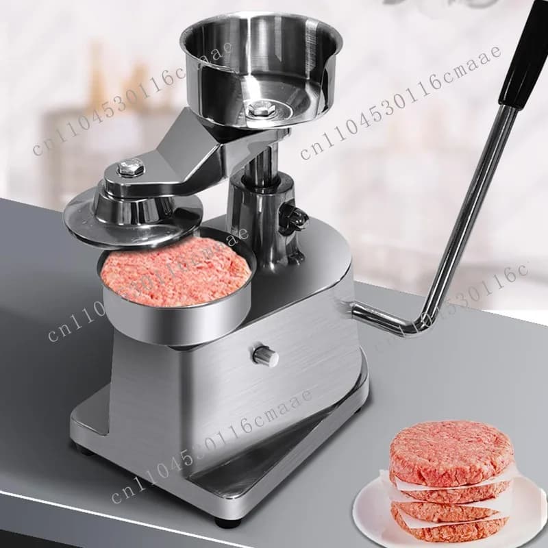 Commercial Meat Patty Press Machine Manual Beef Patty Stainless Steel Burger Meat Patty Forming Machine Factory