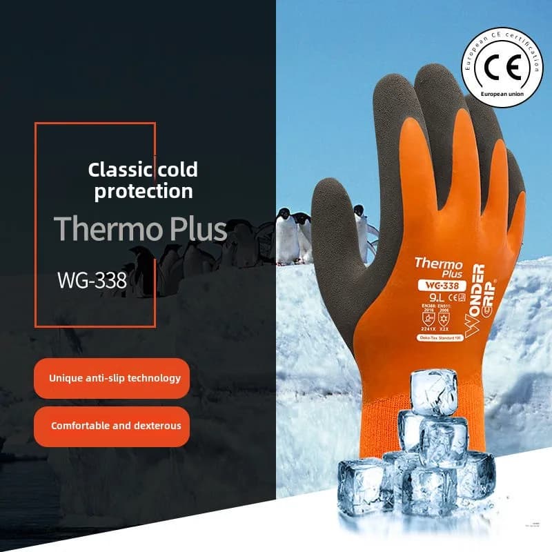 Cold-proof Warm Anti-Freeze Gloves Waterproof Anti-Slip Wear-Resistant Safety Gloves Touch Screen Compatibility Safety Glove