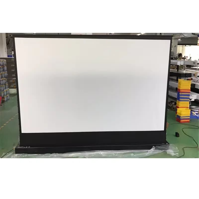 Floor Rising Screen 8K Support Black Diamond Coating ALR Electric Projection Screens Gain 1.3 Motorized Screen