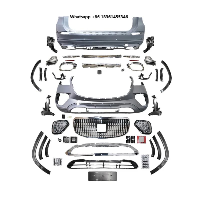 For X167 21-24 GLS 400 450 4MATIC Upgrade to 24 Years May-bach Style Factory Hot Sale PP+ABS Material Bodykit