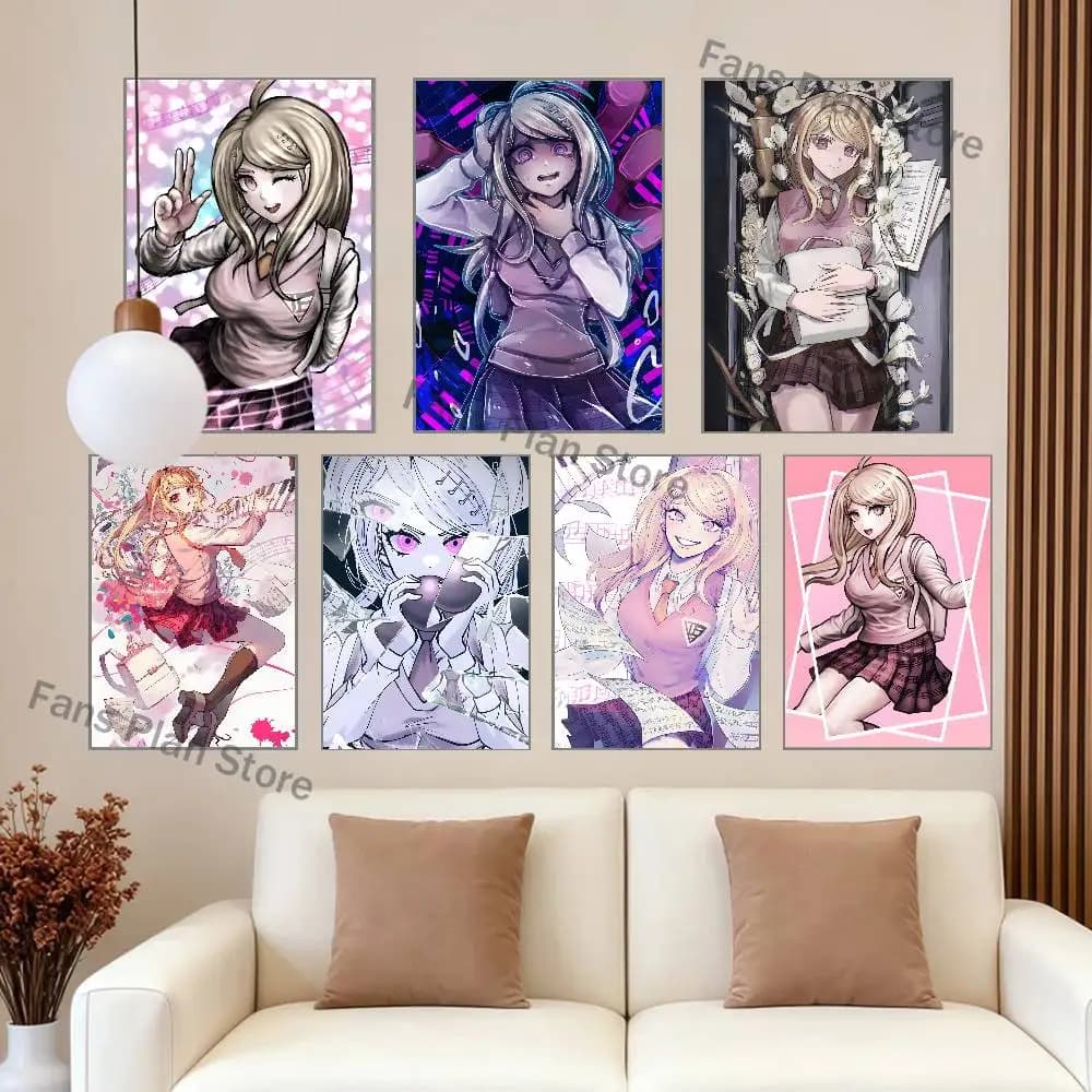 D-Danganronpa Kaede Poster Multi-Purpose Wall Art for Living Room Bedroom Office Hallway Bar Home Decor Gift