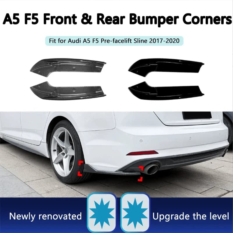 Suitable for Audi A5 F5 pre Sline 2017-2020 two door four door universal rear bumper car sticker modification accessories