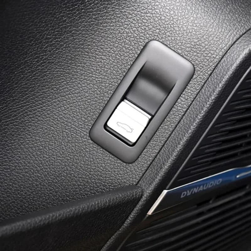 For BYD Tang II EV Tang EV 2022-2024 Carbon Fiber Style Tail Door Cover Switch Button Control Panel Cover Trim Bezel