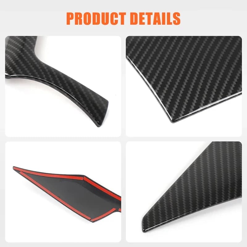 For BMW 3 Series F30 F31 F34 2013-2019 ABS Carbon Fiber Car Dashboard Decorative Panel Stickers Car Interior Accessories LHD