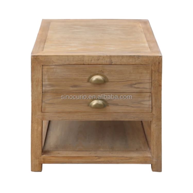 Chinese Antique Oak Wood Furniture Drawers Bedroom Chest Oak Wood Night Stand