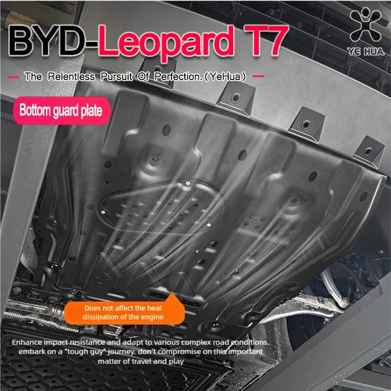 For BYD 2025-26 Formula Leopard T7 Aluminum magnesium alloy Motor Battery Guard Protection Chassis Skid Plate Protective