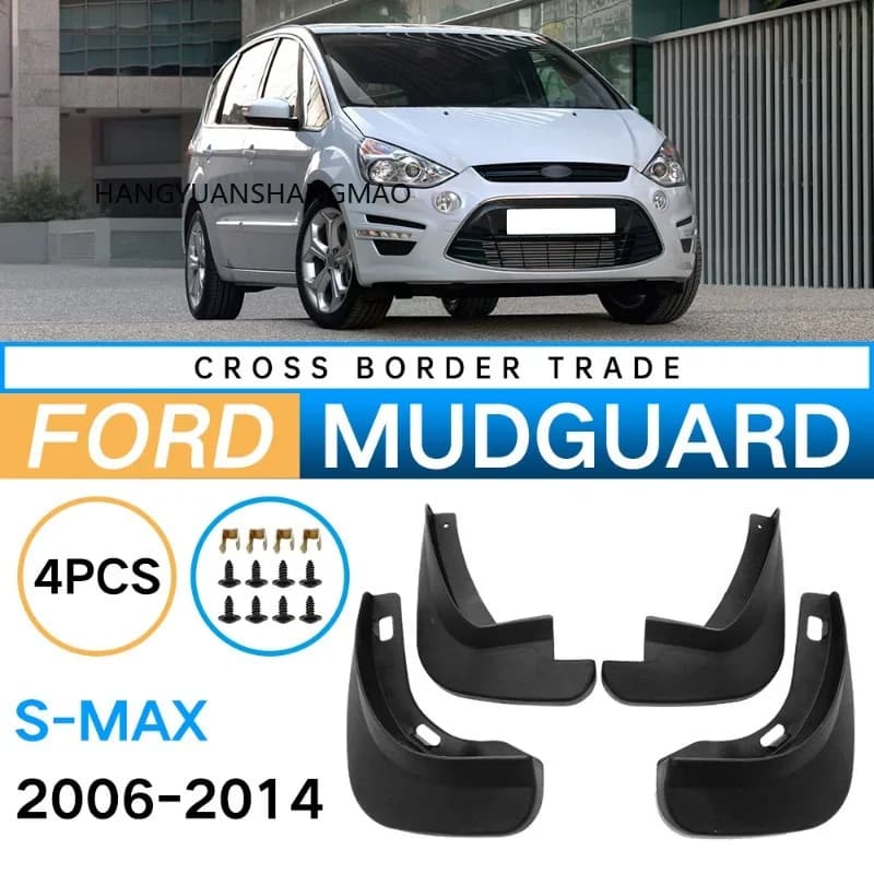 Mudguards FOR Ford S-MAX 2006-2014 Automotive for Fender Mudguard Vehicle Exterior Decor ABS Material Protective Accessories