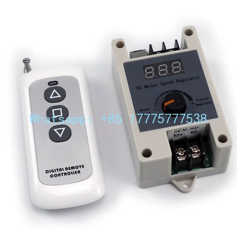 433M Wireless Remote Control DC Motor Speed Regulator PWM Stepless Speed Switch 5A 12V/24V Motor Controller for Home Automation