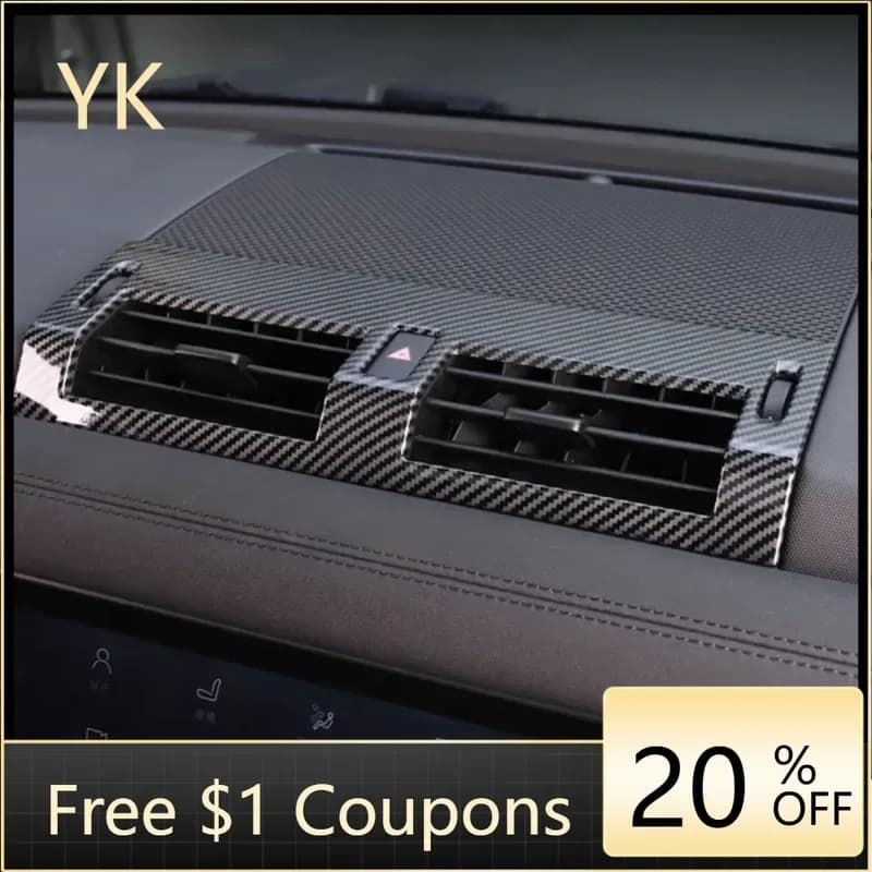 For Land Rover Defender 90 110 130 2020-2024 ABS  Car Center Control Air Outlet Decorative Frame Cover Interior Car Accessories