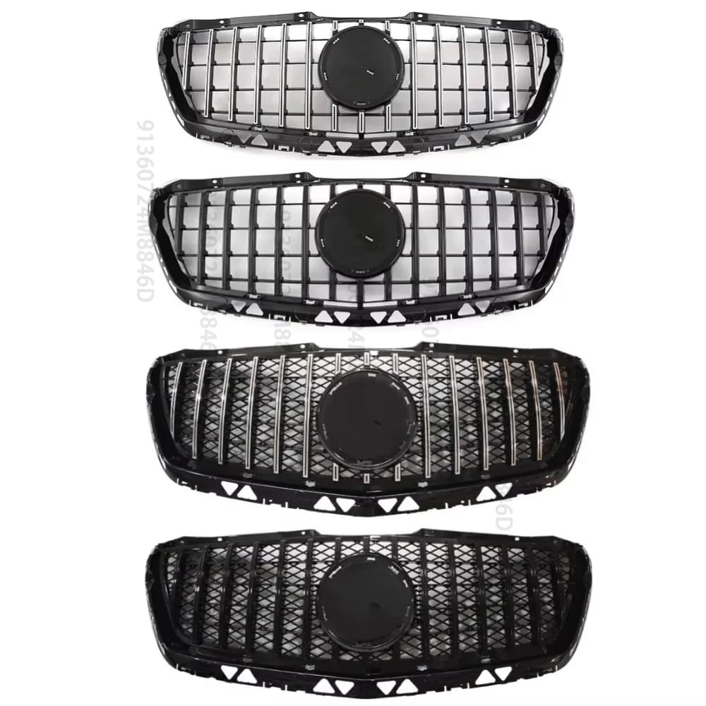 Front Radiator Grille Gloss Black ABS Replacement For Mercedes-Benz Sprinter W906 2010-2016 Aftermarket Car Exterior Accessory