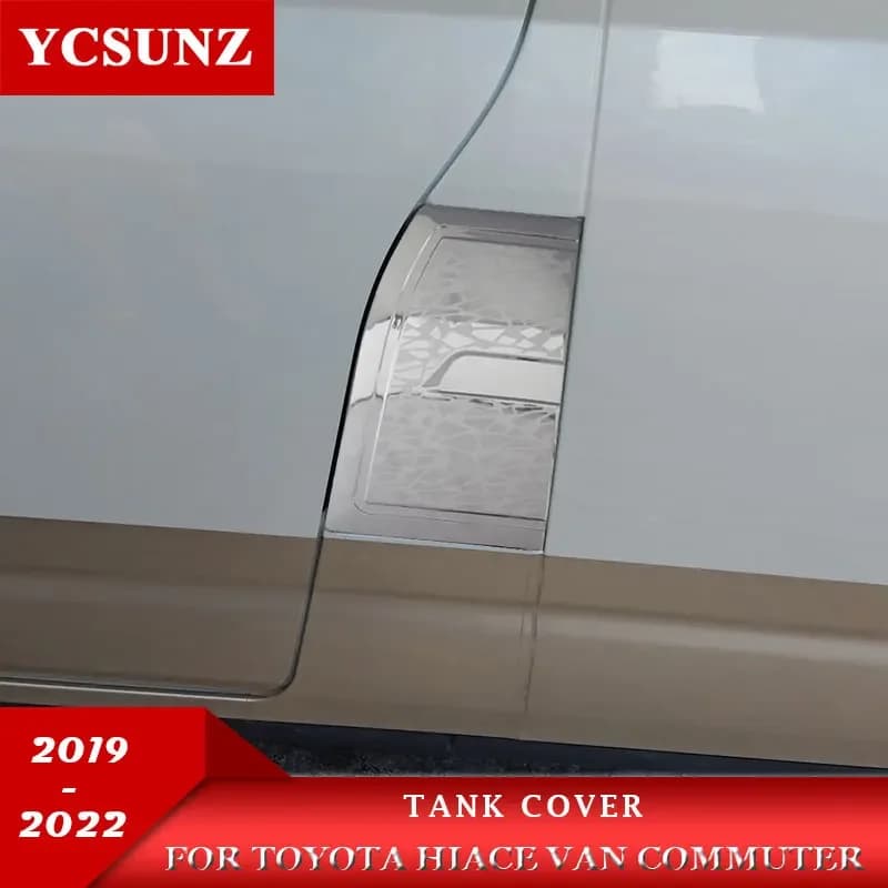 ABS Fuel Tank Cover For Toyota Hiace Van Commuter Quantum 2019 2020 2021 2022 Car Accessories Ycsunz