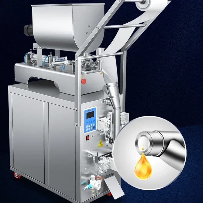 PBOBP Automatic Liquid Chili Paste Packaging Machine Oil Sauce Filling Honey Seasoning Material Water Sealing Packing Machine