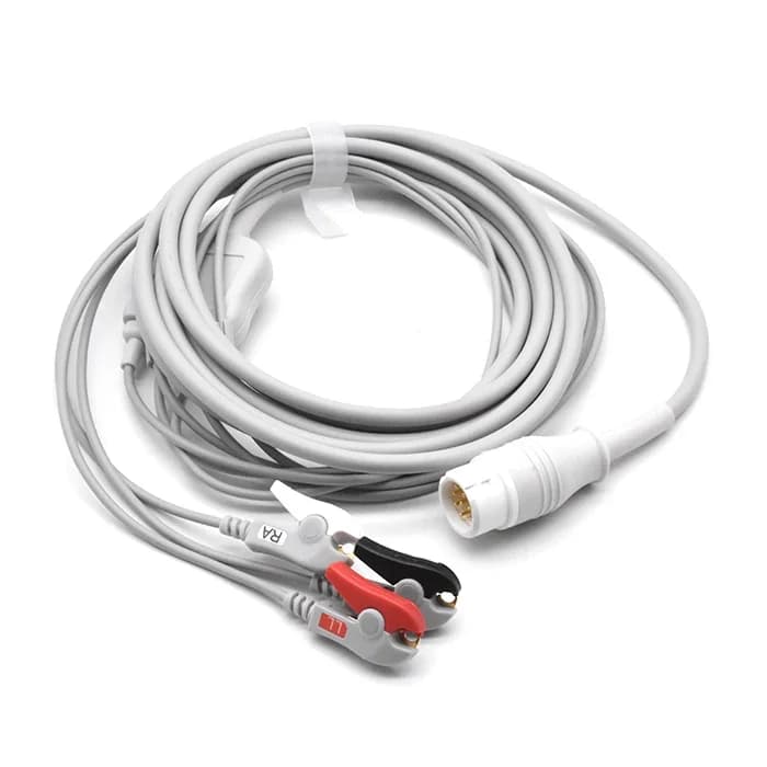 MP5 MP20 Compatible Direct-Connect 5-Lead ECG Cable Clip AHA Approved EKG Cable Medical Consumables