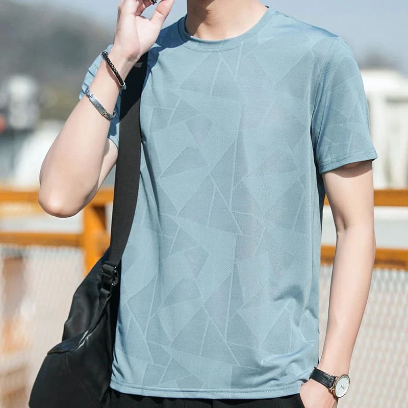 Spring Summer Thin Men's Clothing 2023 Round Neck Simplicity Short Sleeve Handsome Solid Color Pullovers Loose Casual T-Shirts
