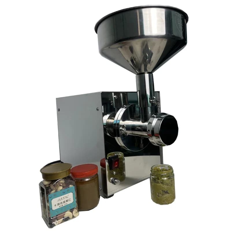 Electric Peanut Butter Machine Food Processor with 7.5KG Capacity Hopper Kitchen Butter Machine Nut Grinder Large Capacity