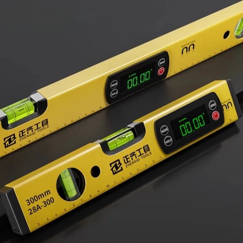 Digital Display High Precision Spirit Level Professional Construction Site Spirit Level Strong Magnet Aluminum Alloy Hand Tools