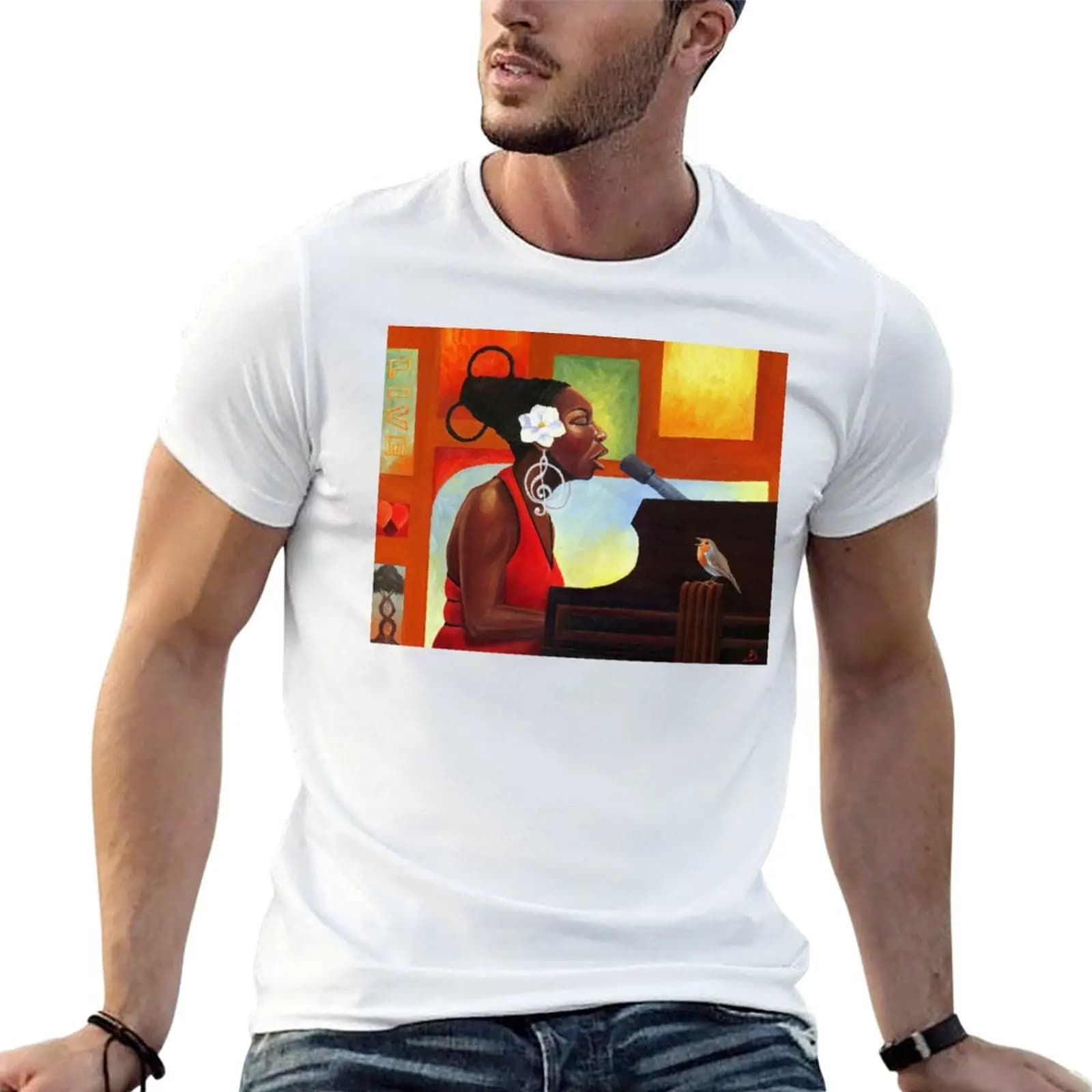 Songbird (Nina Simone) T-Shirt Summer Holiday T-Shirt