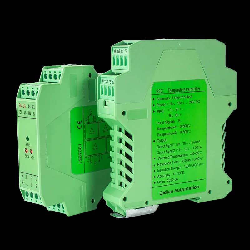0-1200℃ Thermocouple Temperature Transmitter K S J B Temperature Transducer Sensor Signa Converter 4-20mA 0-10V 0-5V Output