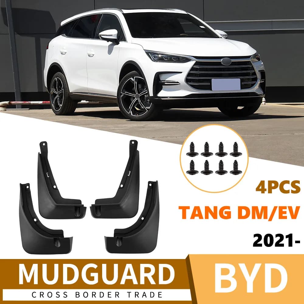For 2021-2025 BYD Tang DM/EV hybrid car fender soft rubber tile supplies mud flaps car accessories