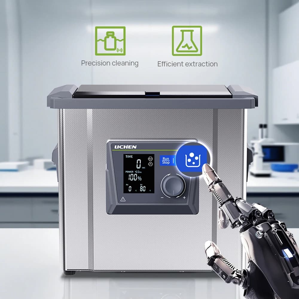 Digital ultrasonic cleaner programmable time and temperature control (80 ° C ° C Max) for cleaning various parts 2L-30L models