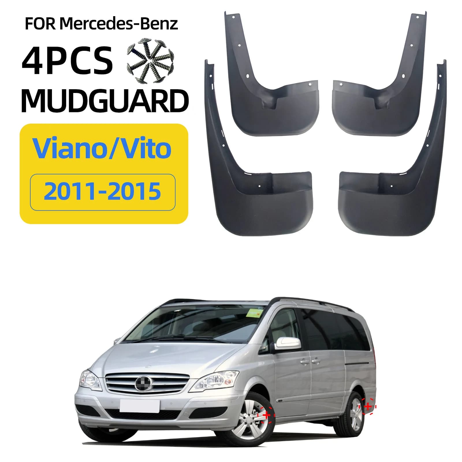 For 2011-2015 Mercedes-Benz Viano Vito car fender exterior accessories