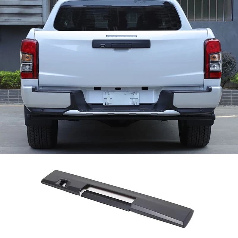 For Mitsubishi Triton L200 2019-2023 ABS Matt Black Car Rear Tailgate Door Handle Bowl Cover Trim Car Accessories