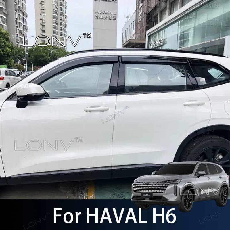 For HAVAL H6 2026 2027 Car Style Window Visor Deflector Weather Shield Sun Rain Shelter Cover Protector Body Kits Accessories