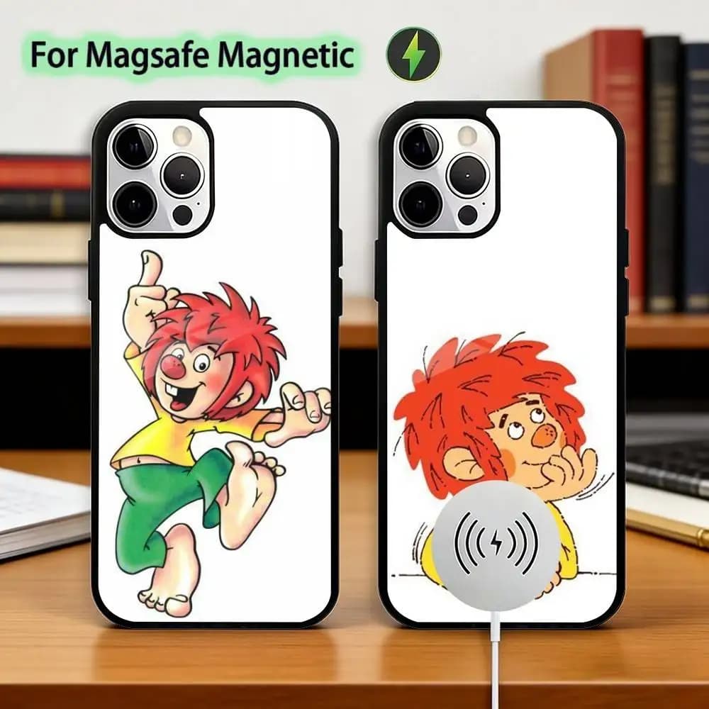 M-Meister E-Eder und Sein Pumuckl Phone Case For iPhone17,16,15,14,13,12,11 Plus,Pro Magnetic For Magsafe Wireless Charging