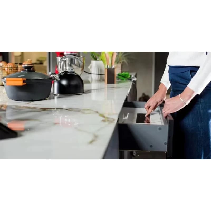 Hidden Induction Cooktop Invisible Built-In Ceramic Stove Hob under Granite Stovetop Commercial Quality Kitchen Appliance