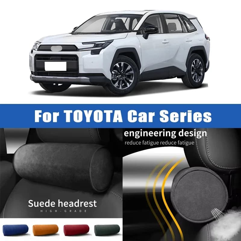 Top Quality Car Headrest Neck Support Seat Soft Neck Pillow Breathable For Toyota Camry Corolla RAV4 Hilux Fortuner Yaris Land
