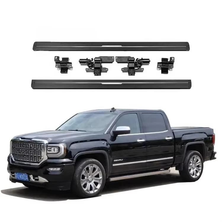 Aluminum Alloy Pedal Retractable Side Steps Running Boards For  Sierra 2013-2023 Car Parts And Accessories