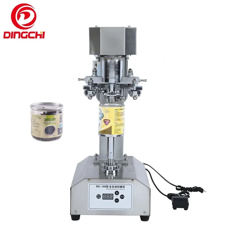 Hot Selling 2024 Stainless Steel Small Desktop Semi Automatic Sealing Machine For Tomato Fish Canning