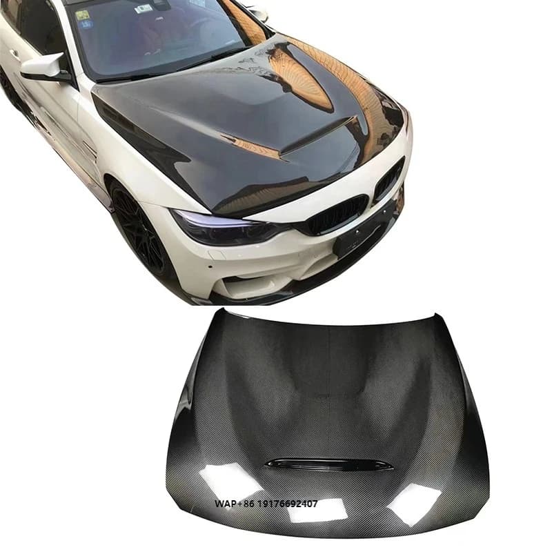 GTS Style Dry Carbon Fiber  Hood for F80 M3 F82 M4 Bonnet Perfect Fitment