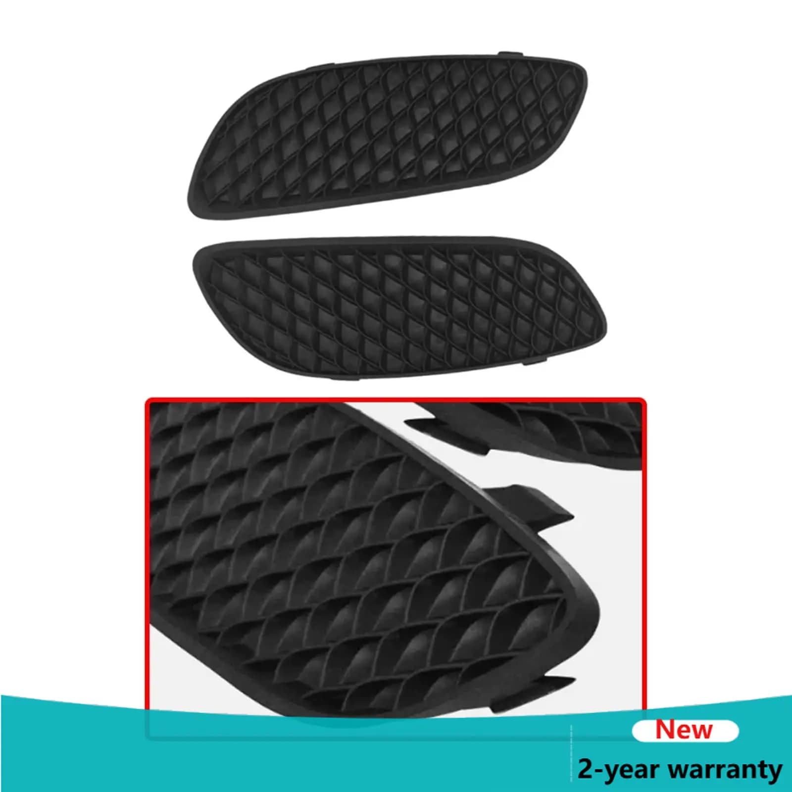 1/2pcs Car Front Bumper Grille Cover Stylish Look Insert Grille Bezel Cover for Mercedes-Benz A-Class W176 2016-2018 New