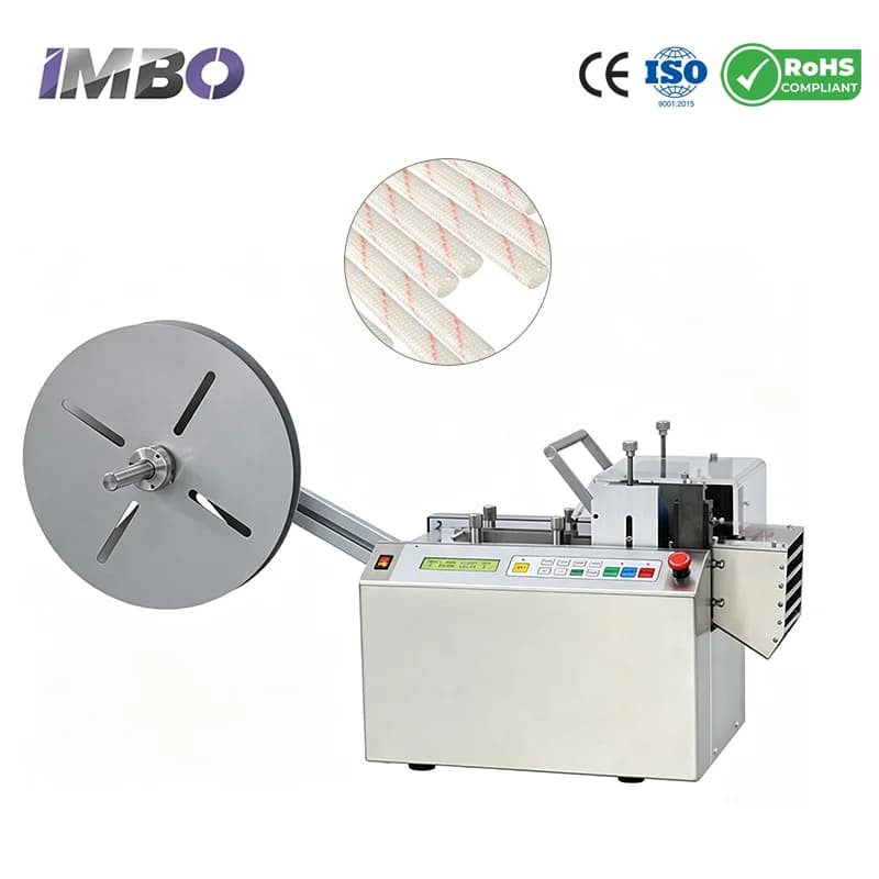 Factory Automatic Cutting Machine Max 100mm Width for PVC Tube Fiberglass Sleeve Heat Shrink Pipe