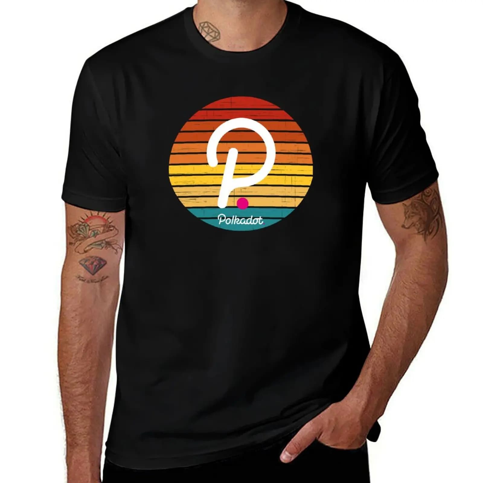 Polkadot DOT Cryptocurrency Grunge Modern v3 T-Shirt Essential Solid Color T-Shirt