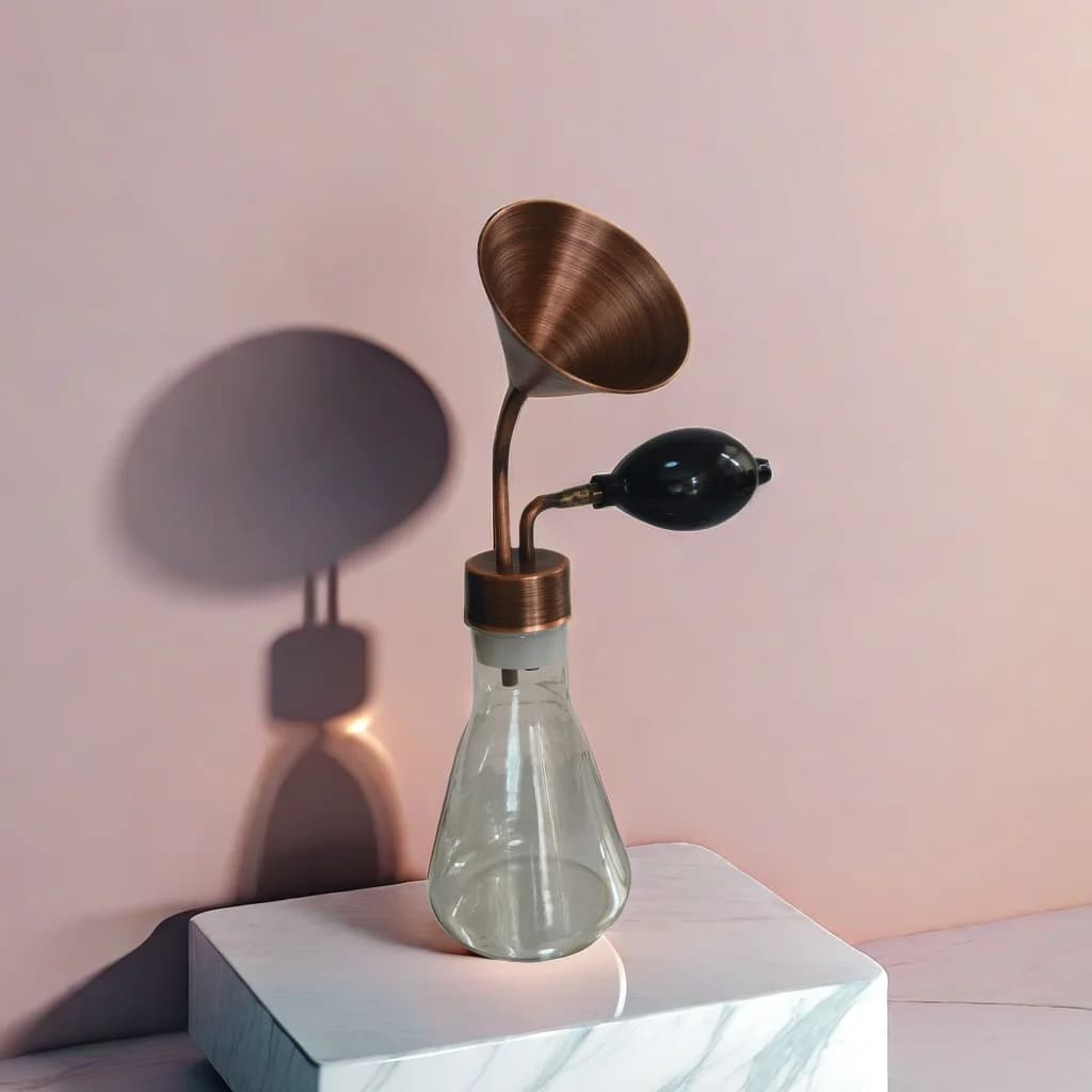 Brass fragrance oil smelling bottle scent display bottle coffer bean aroma release Wine Smelling Bottle