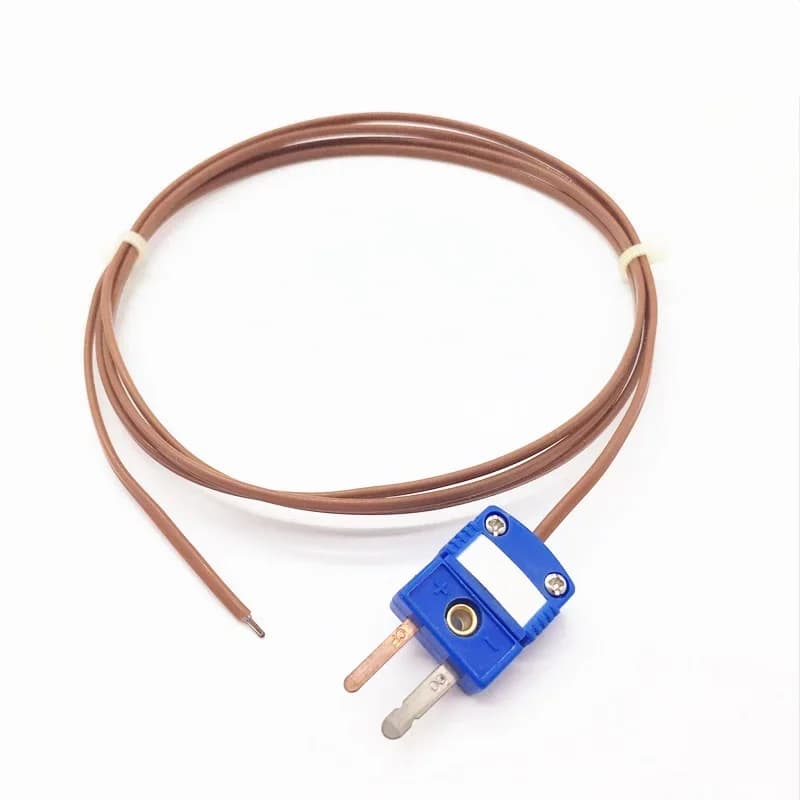 PTFE insulated type T thermocouple temperature sensor TT-T-24-SLE