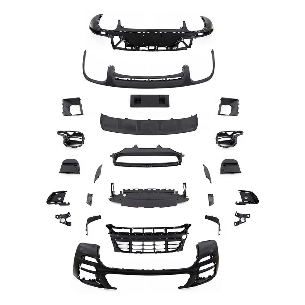 STLF PINDUN PP Material GTS Body Kit for Macan Macan S 2014-2017 Front Rear Bumpers Bolt-On Auto Styling