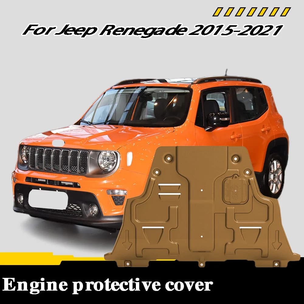 Vehicle - Specific Splash - Proof Durable Sturdy Engine Undercover And Lower Mudguard For Jeep Renegade 2015-2021 1.4T 2.0L