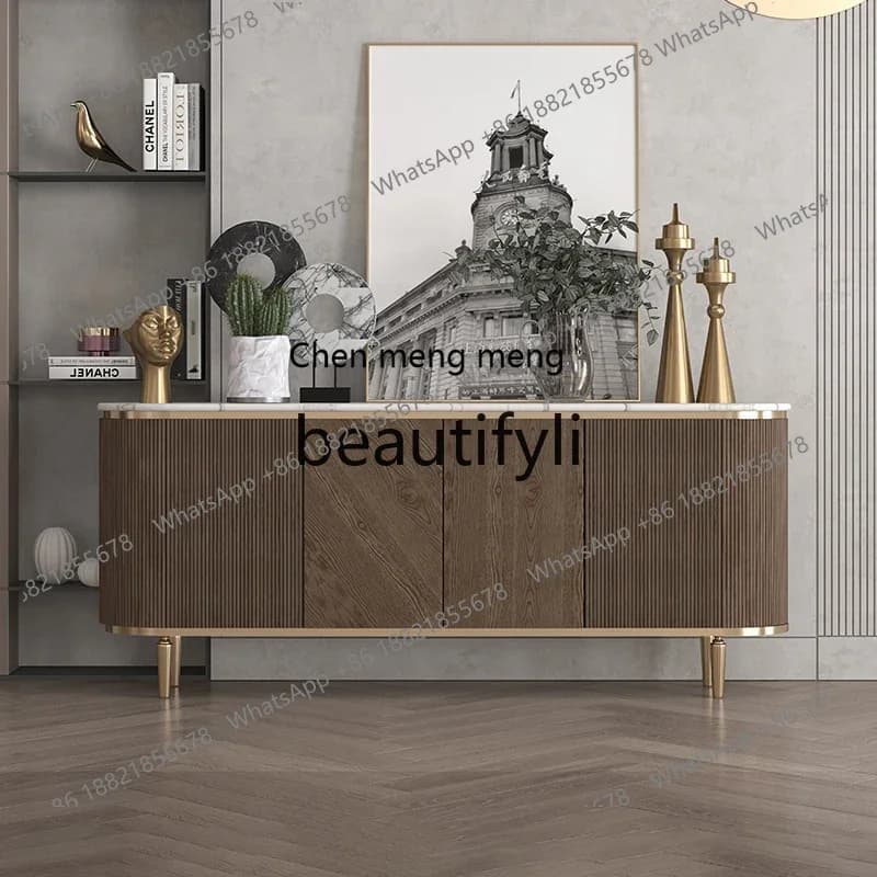 ss8350 SS Light luxury TV cabinet Bedroom locker Modern simple living room furniture Household wall marble floor cabinet