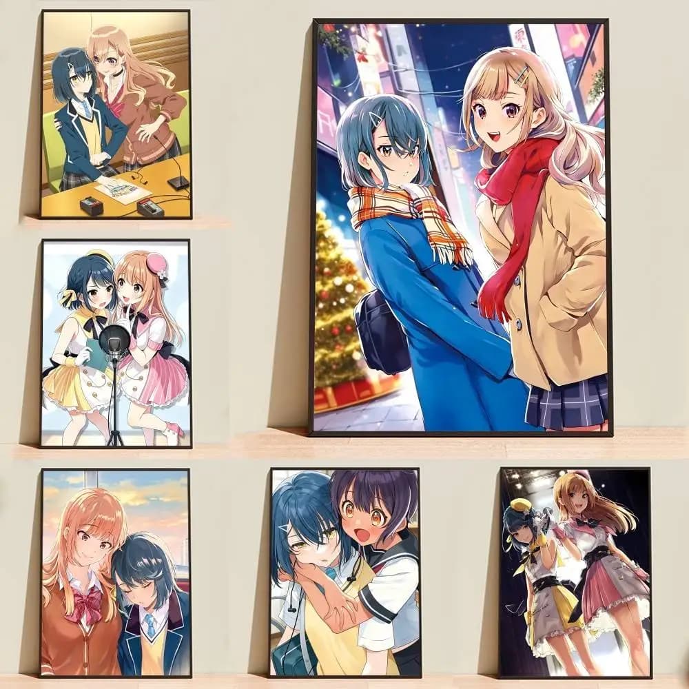Anime S-Seiyuu Radio-no Uraomote Poster High Quality Dorm Living Room Aesthetic Wall Decoration Painting Stickers Gift
